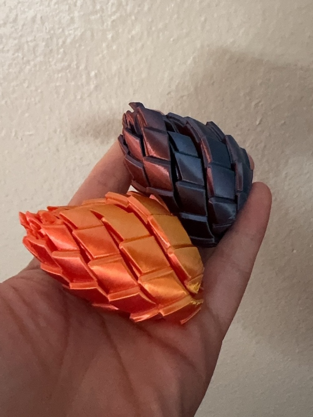 3D Printed Dragon Egg Fidget Toy Set 2 Pc ASMR Stress Relief Anxiety New